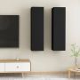 VidaXL -Tv-meubelen-2-st-30 5x30x110-cm-spaanplaat-zwart - Thumbnail 2