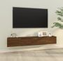 VidaXL -Tv-meubelen-2-st-wandgemonteerd-100x30x30-cm-hout-bruineiken - Thumbnail 2