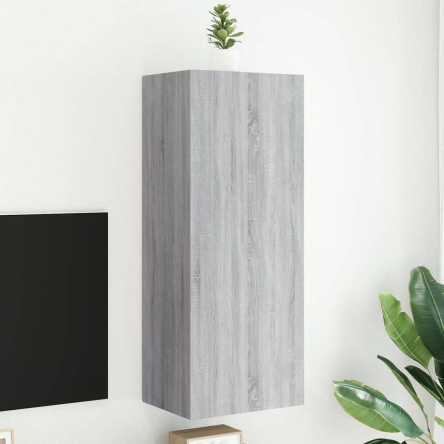 VidaXL -Tv-wandmeubel-40 5x30x102-cm-bewerkt-hout-grijs-sonoma - Foto 3