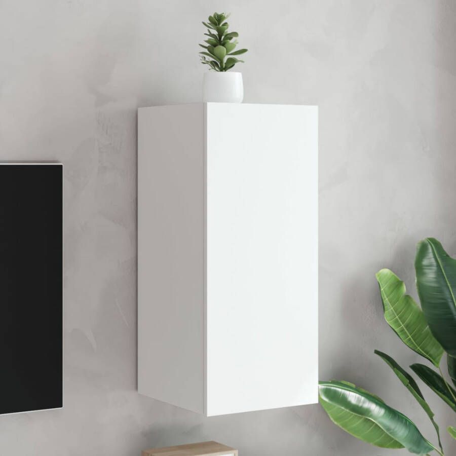 VidaXL -Tv-wandmeubel-met-LED-verlichting-30 5x35x70-cm-wit - Foto 3