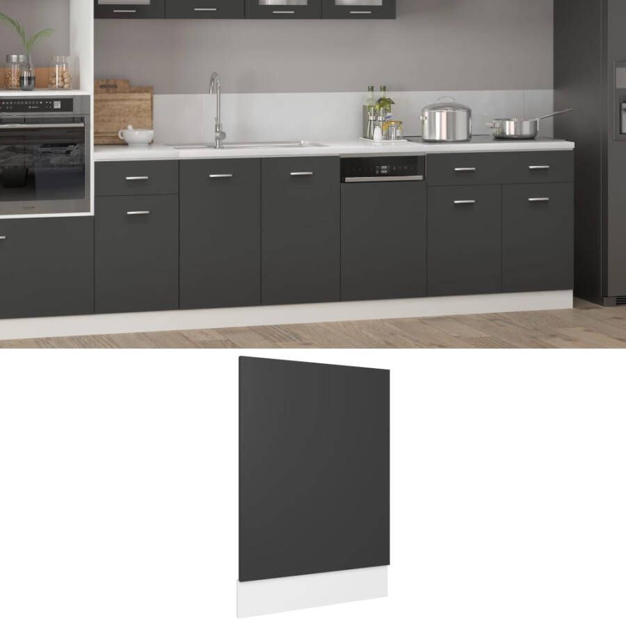 VidaXL -Vaatwasserpaneel-45x3x67-cm-spaanplaat-grijs