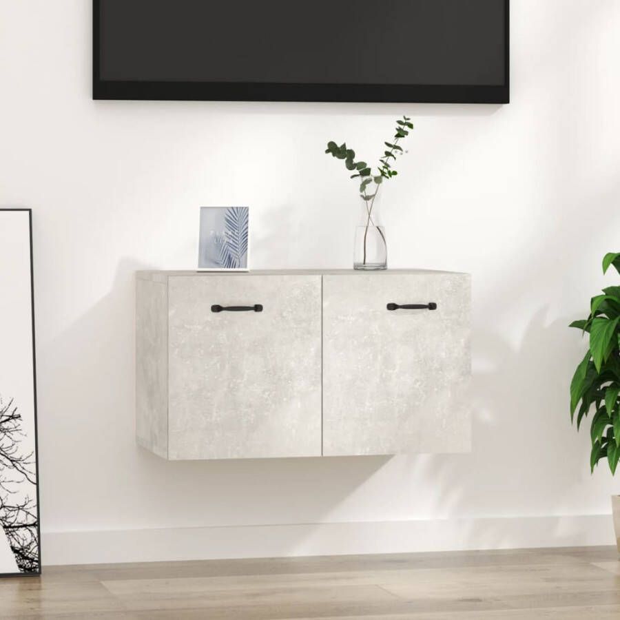VidaXL -Wandkast-60x36 5x35-cm-bewerkt-hout-betongrijs