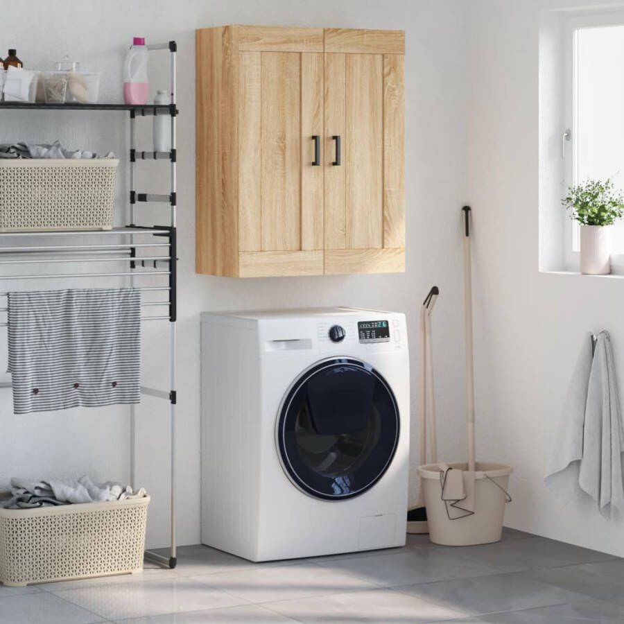 VidaXL -Wandkast-69 5x34x90-cm-bewerkt-hout-sonoma-eikenkleurig