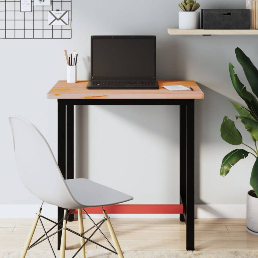 VidaXL Bureaublad 80x55x2 5 cm massief beukenhout