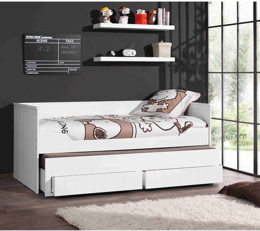 Vipack Wandschappen Robin 2 st hout wit