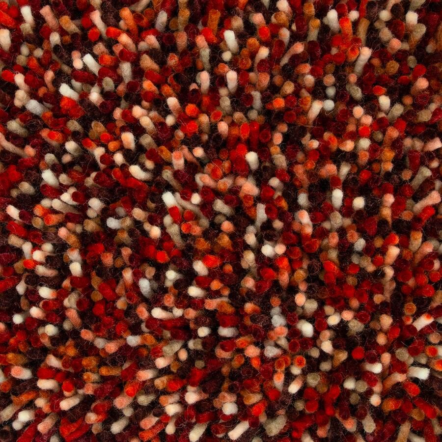 Brink & Campman Pop Art Red 66900 Vloerkleed 200 x 280 cm Rood Rectangular Wol Woonkamer Gespikkeld Shaggy Hoogpolig Modern - Foto 2