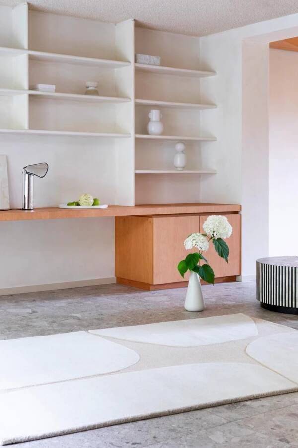 Brink en Campman Decor Primi Double Cream 092101 200x280 cm Vloerkleed