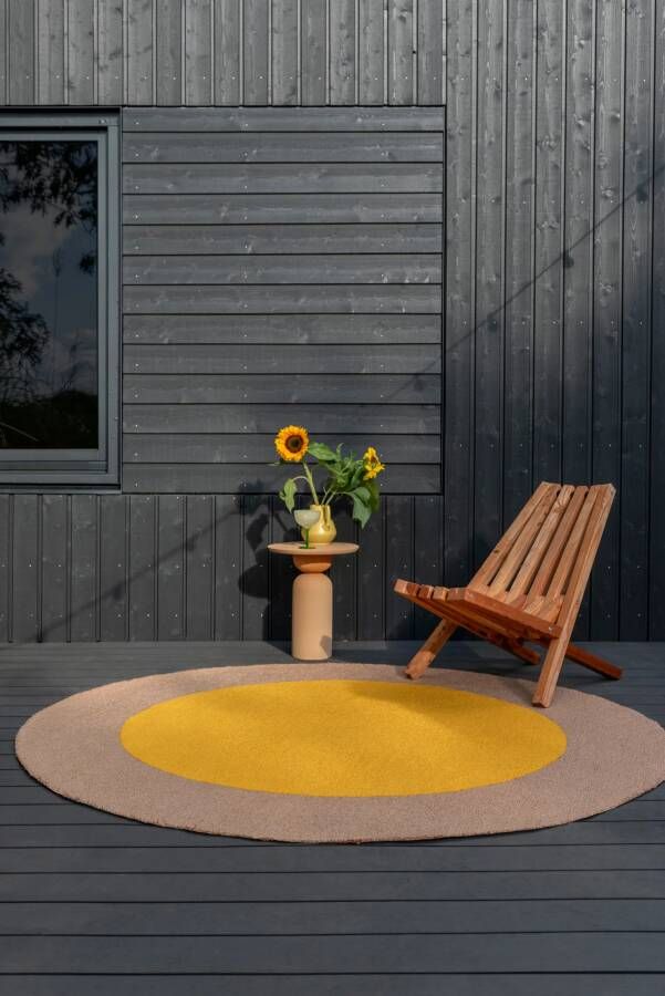 Brink en Campman Rond Vloerkleed Festival Yellow Round
