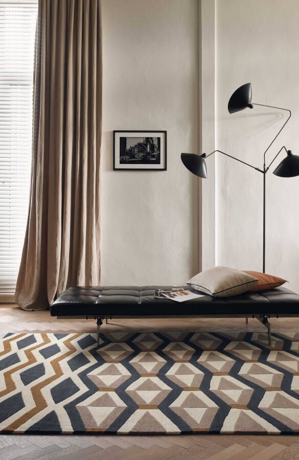 Brink & Campman Brink en Campman Yara Artdeco 33504 Vloerkleed 170x240 Rechthoek Laagpolig Tapijt Modern Meerkleurig - Foto 2