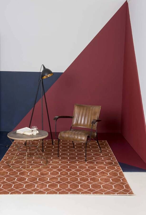 Brinker carpets Feel Good Laatz Terra Vloerkleed 170x230 Rechthoek Laagpolig Tapijt Modern Bruin - Foto 3