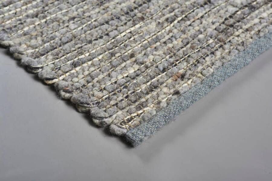 Brinker carpets Feel Good Nancy 3 Vloerkleed 170x230 Rechthoek Laagpolig Structuur Tapijt Industrieel Grijs Taupe