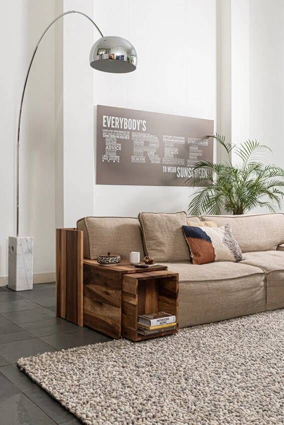 De Munk Carpets Toscane 02 Vloerkleed 200x300 cm Rechthoekig Hoogpolig Tapijt Industrieel Landelijk Scandinavisch Bruin Taupe - Foto 2