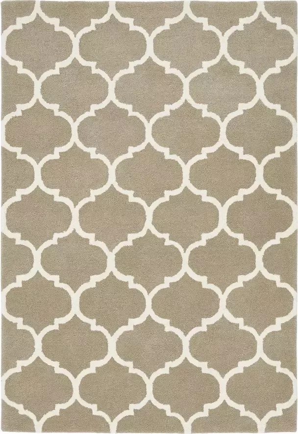 Eazy Living Easy Living Albany-Ogee-Camel Vloerkleed 160x230 Rechthoek Laagpolig Tapijt Klassiek Beige Wit - Foto 2