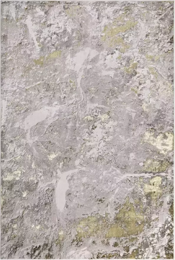 Eazy Living Easy Living Aurora-Lustre Vloerkleed 160x230 Rechthoek Laagpolig Tapijt Industrieel Goud Grijs - Foto 2