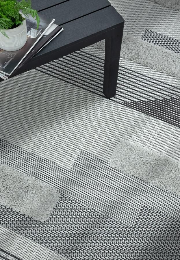 Easy Living Vloerkleed Monty MN05 Black Grey Geometric