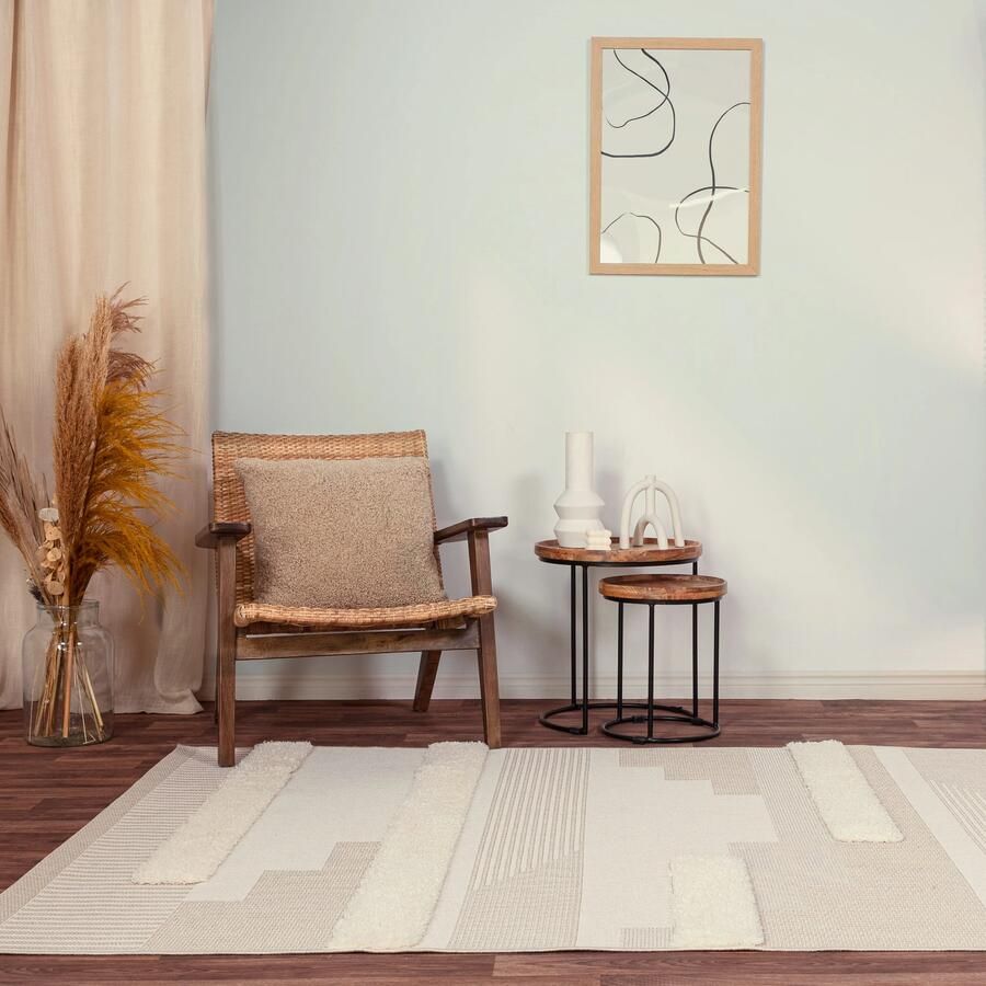 Easy Living Vloerkleed Monty MN06 Natural Cream Geometric