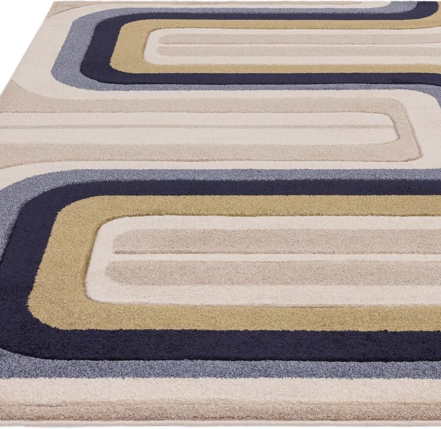 Easy Living Vloerkleed Sketch SK18 Contour Blue