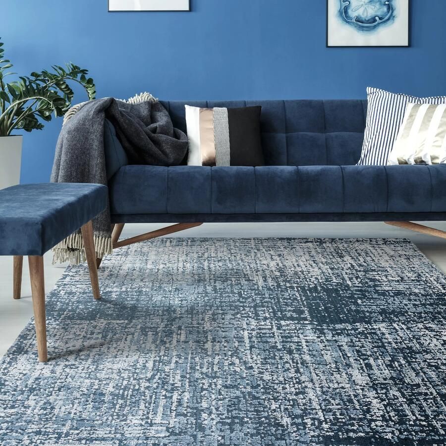 Easy Living Vloerkleed Torino Petrol Blue Rug