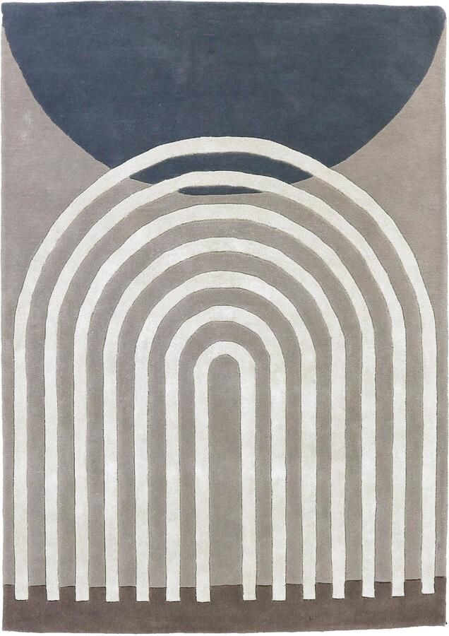 Finarte Vloerkleed Atrium Wool Rug Grey 140x200 cm