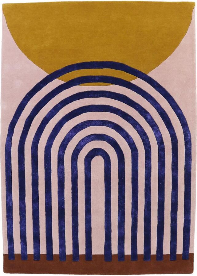 Finarte Vloerkleed Atrium Wool Rug Pink-Gold 170x240 cm