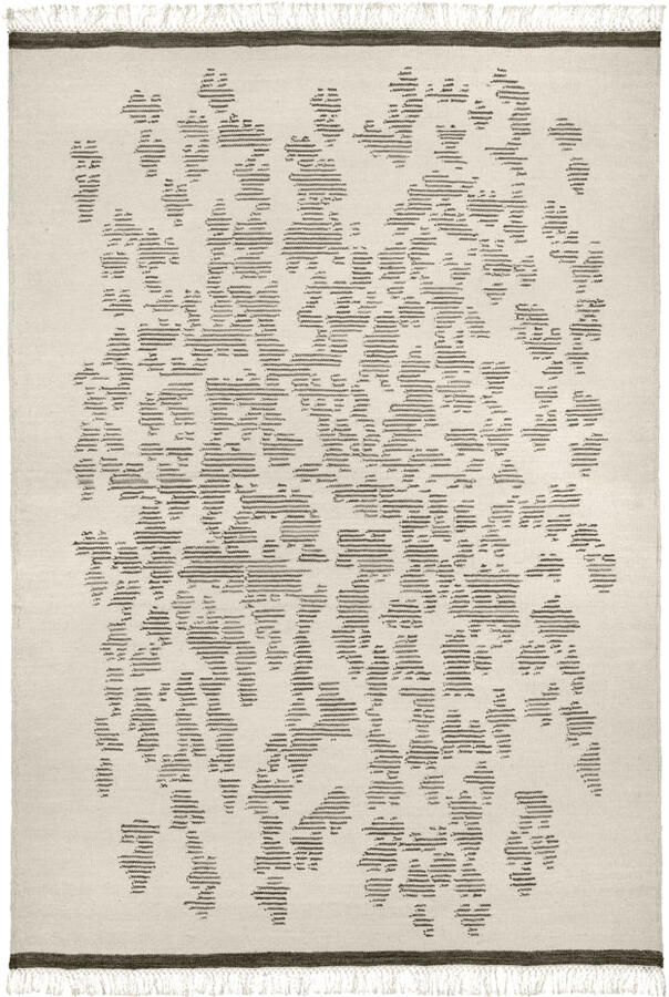 Finarte Vloerkleed Saaristo Wool Rug White Grey 140x200 cm