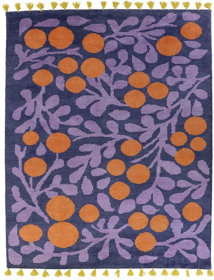 Finarte Vloerkleed Terttu Wool Rug Blue 170x240 cm