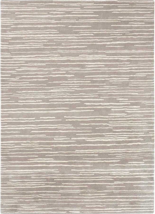 Florence Broadhurst Slub Mist 39401 Vloerkleed 120x180 Rechthoek Laagpolig Tapijt Landelijk Beige Taupe