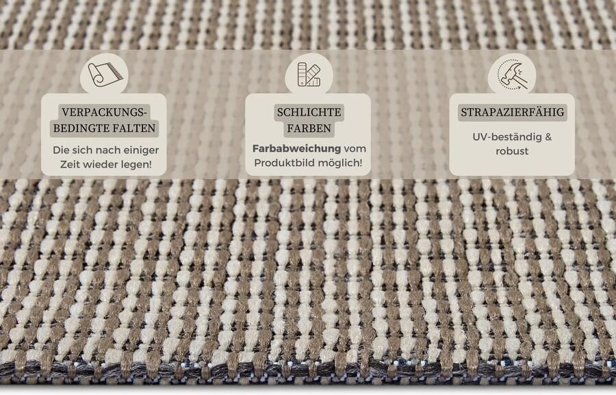 Hanse Home Clyde In- and Outdoor Carpet Pure Beige 155x235 cm