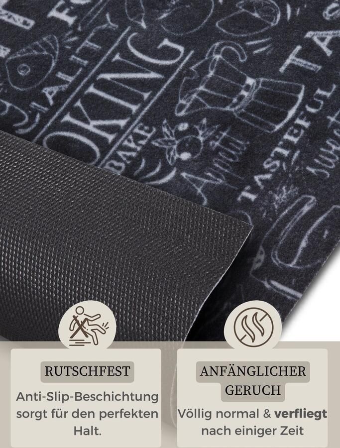 Hanse Home Cook & Clean Anti-Slip Runner Wild Kitchen Board 50x150 cm