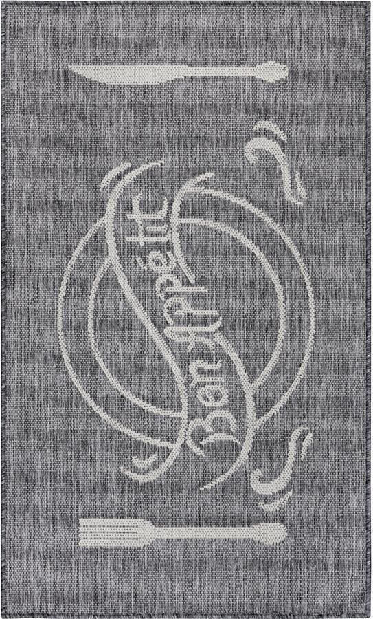 Hanse Home Cucina Anti-Slip Runner Bon Appetit Grey Creme 62x150 cm