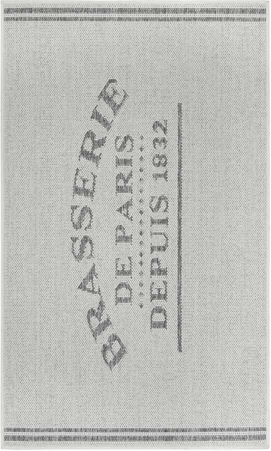 Hanse Home Cucina Anti-Slip Runner Brasserie de Paris Creme Grey 92x150 cm