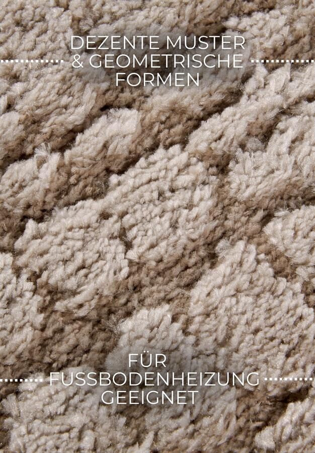 Hanse Home Elle Decoration Gallery High Pile Rug Artistique Beige 120x170 cm