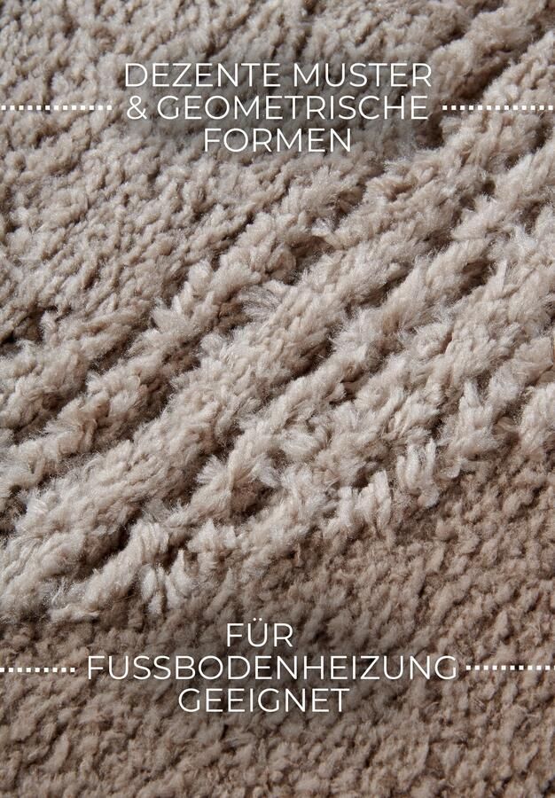 Hanse Home Elle Decoration Gallery High Pile Rug Bartoux Beige 200x280 cm