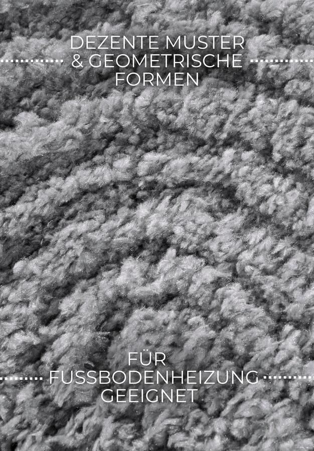 Hanse Home Elle Decoration Gallery High Pile Rug Chappe Light Grey 120x170 cm