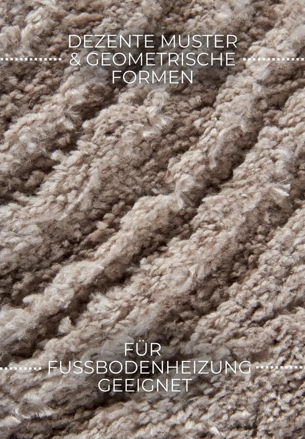 Hanse Home Elle Decoration Gallery High Pile Rug Pigment Beige 160x235 cm