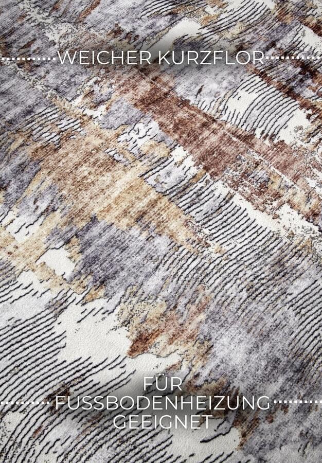 Hanse Home ELLE Decoration Imagination Shortpile Rug Malard Copper Gold 200x290 cm