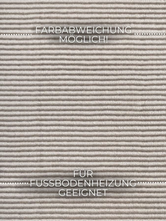 Hanse Home Elle Decoration Perles Shortpile Rug Dolomite Cream Grey 120x170 cm