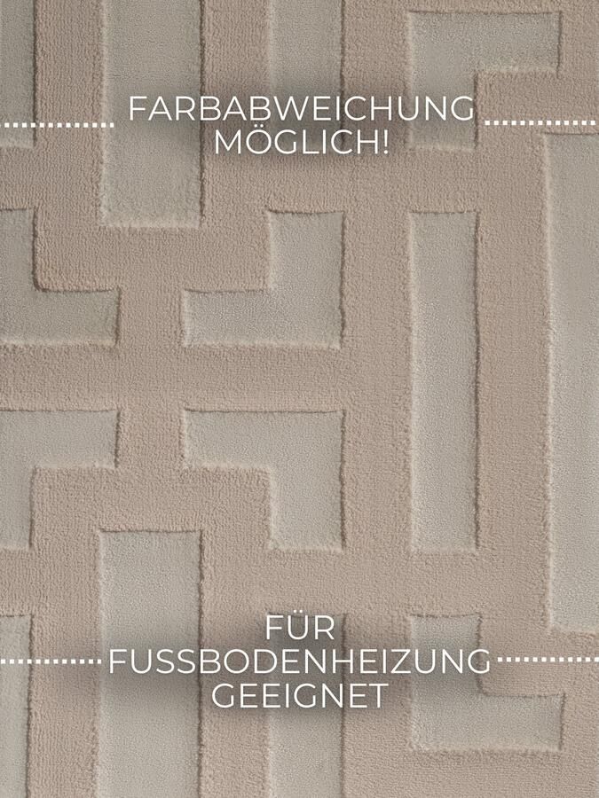 Hanse Home Elle Decoration Perles Shortpile Rug Onyx Beige Cream 200x280 cm
