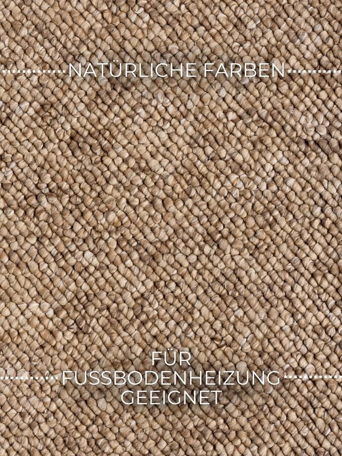 Hanse Home Elle Decoration Rocco Wool-Look Rug Rocco Caramel 120x170 cm