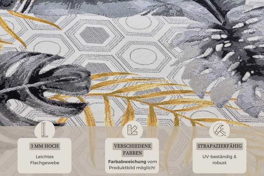 Hanse Home Flair In- und Outdoor Carpet Gold Leaves 120x180 cm