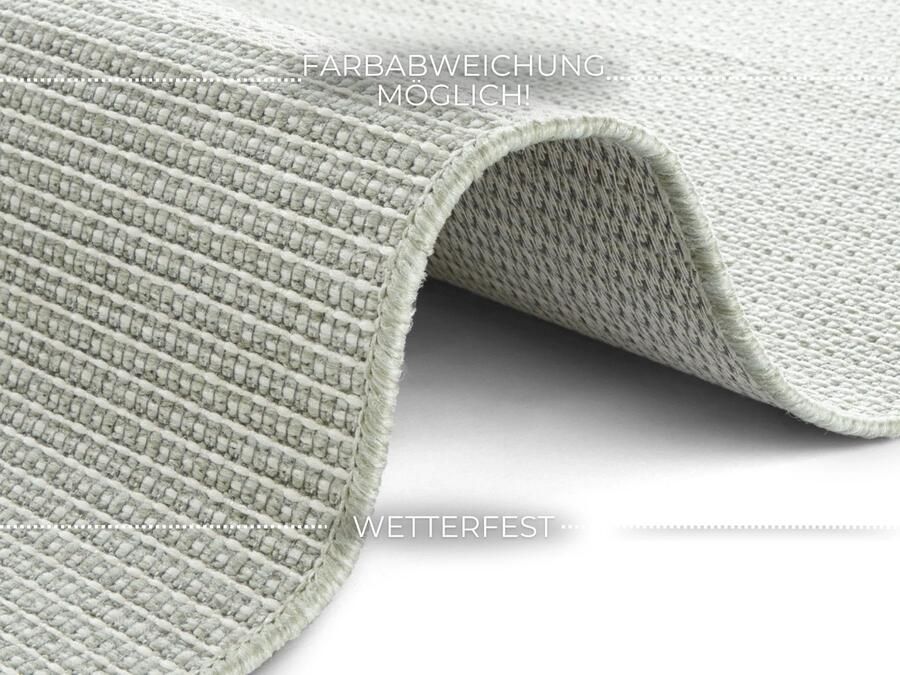 Hanse Home Flatweave In- & Outdoor carpet Millau Green 140x200 cm