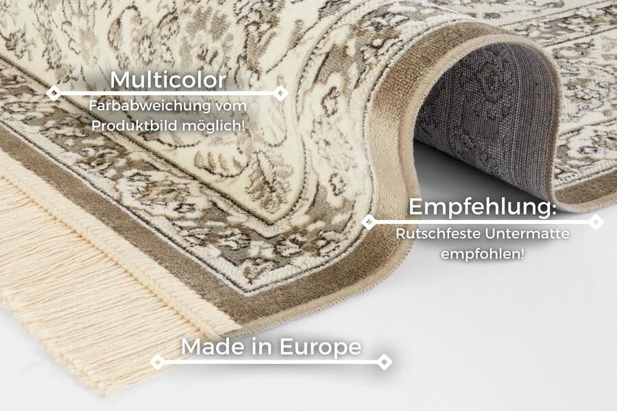 Hanse Home Oriental Velvet Carpet with Fringes Antik Nain 135x195 cm