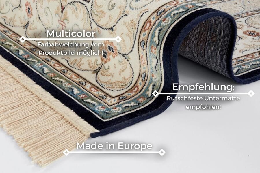 Hanse Home Oriental Velvet Carpet with Fringes Antik Negar 160x230 cm