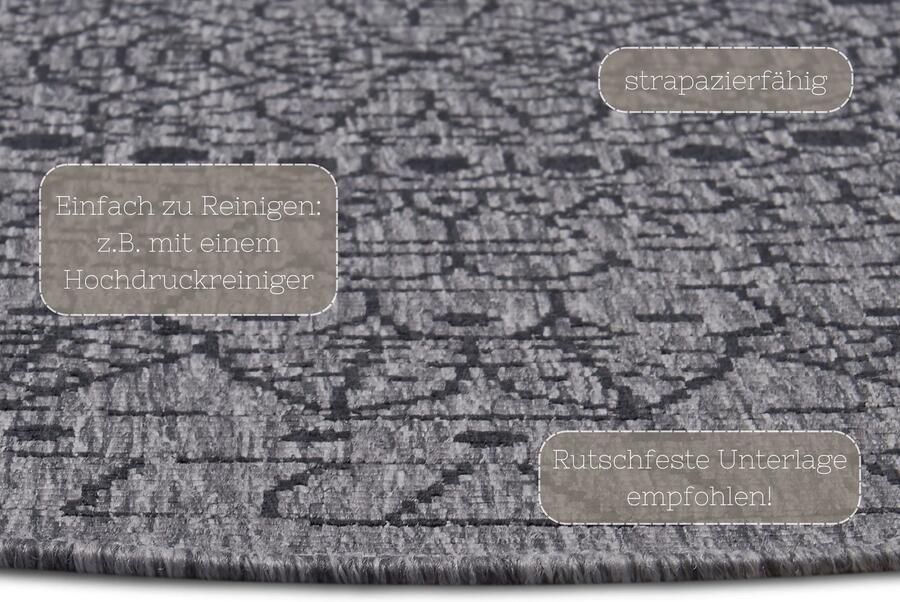 Hanse Home Reversible carpet In-& Outdoor Porto 100 cm