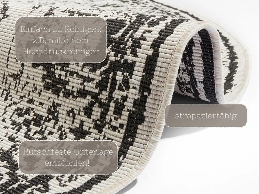 Hanse Home Reversible In-& Outdoor Flatweave Carpet Borbon 160x230 cm