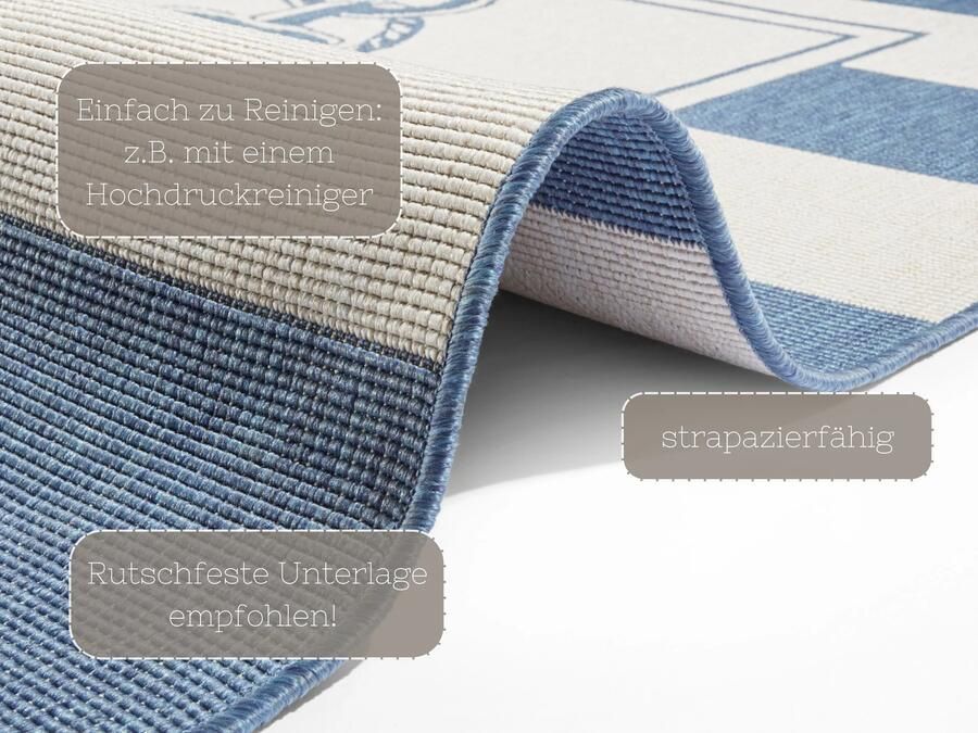 Hanse Home Reversible In-& Outdoor Flatweave Carpet Gandara 120x170 cm