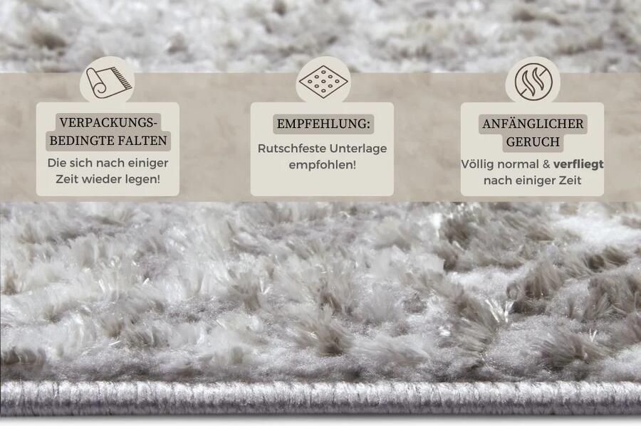 Hanse Home Shine Design Carpet Style Grey Beige 120x170 cm