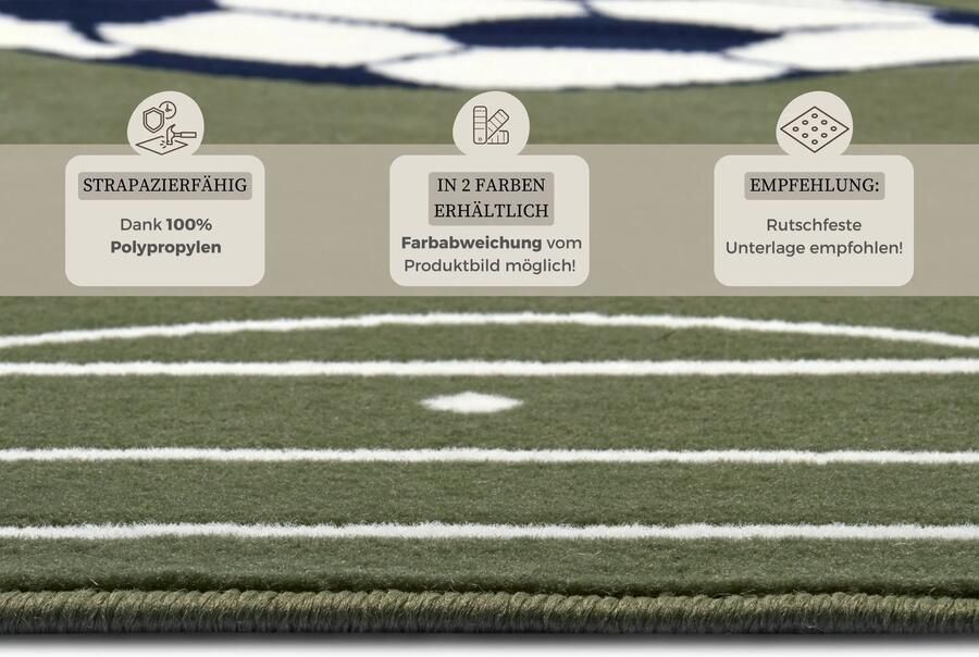Hanse Home Short Pile Children Rug Estadio 200x290 cm
