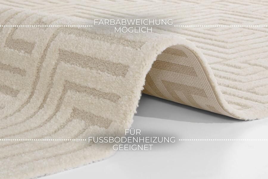 Hanse Home Soft Short-Pile Carpet in High-Low-Optic Manipu 120x170 cm