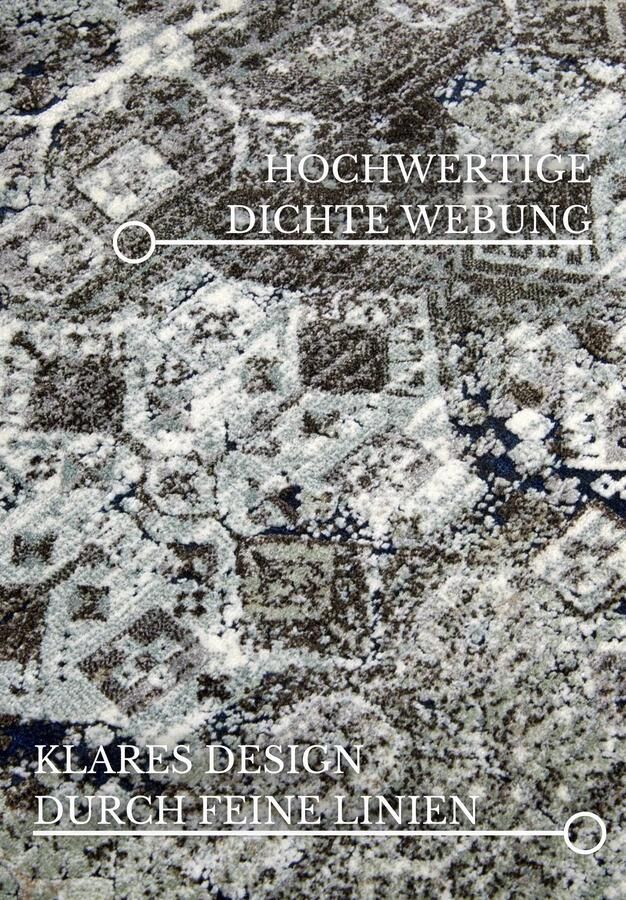 Hanse Home Villeroy & Boch 1809 Shortpile Rug Agnes Light Green Multicolor 115x170 cm